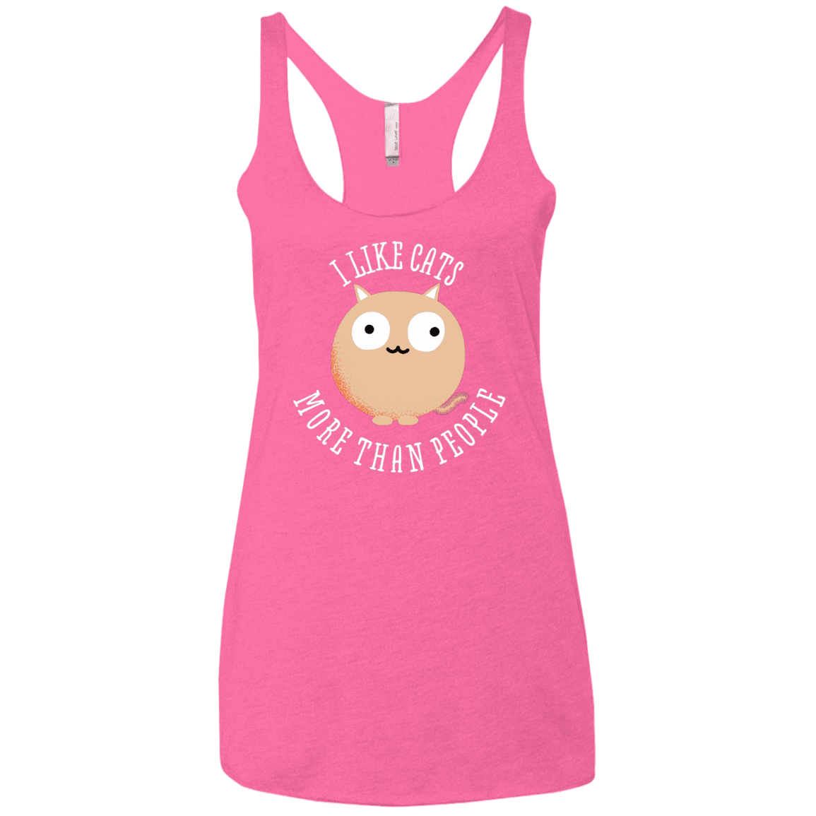 T-Shirts Vintage Pink / X-Small I Like Cats Women's Triblend Racerback Tank