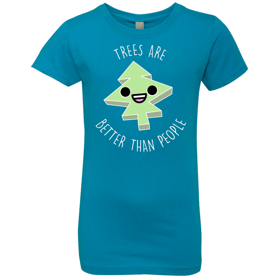 T-Shirts Turquoise / YXS I Like Trees Girls Premium T-Shirt