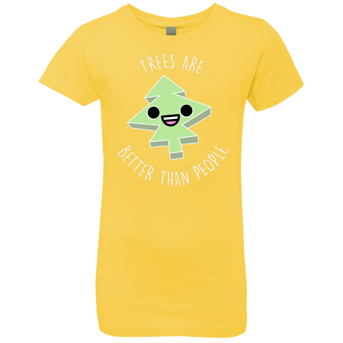 T-Shirts Vibrant Yellow / YXS I Like Trees Girls Premium T-Shirt