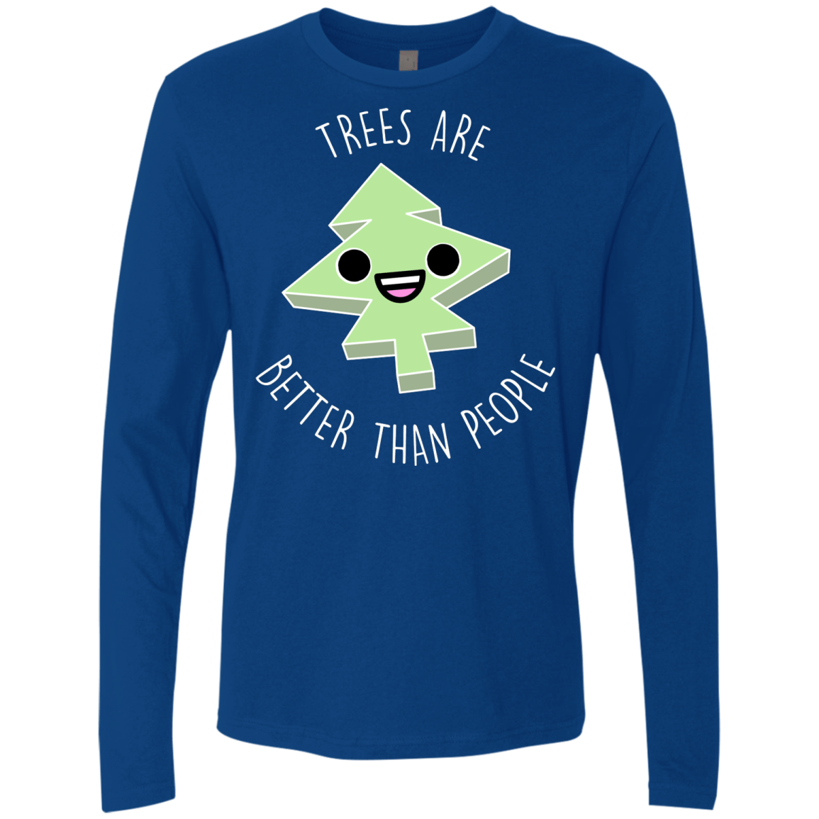 T-Shirts Royal / S I Like Trees Men's Premium Long Sleeve