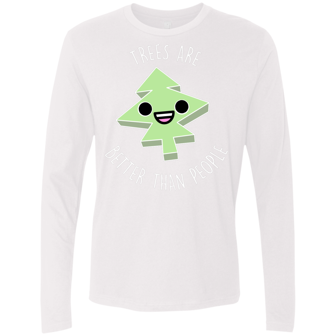 T-Shirts White / S I Like Trees Men's Premium Long Sleeve