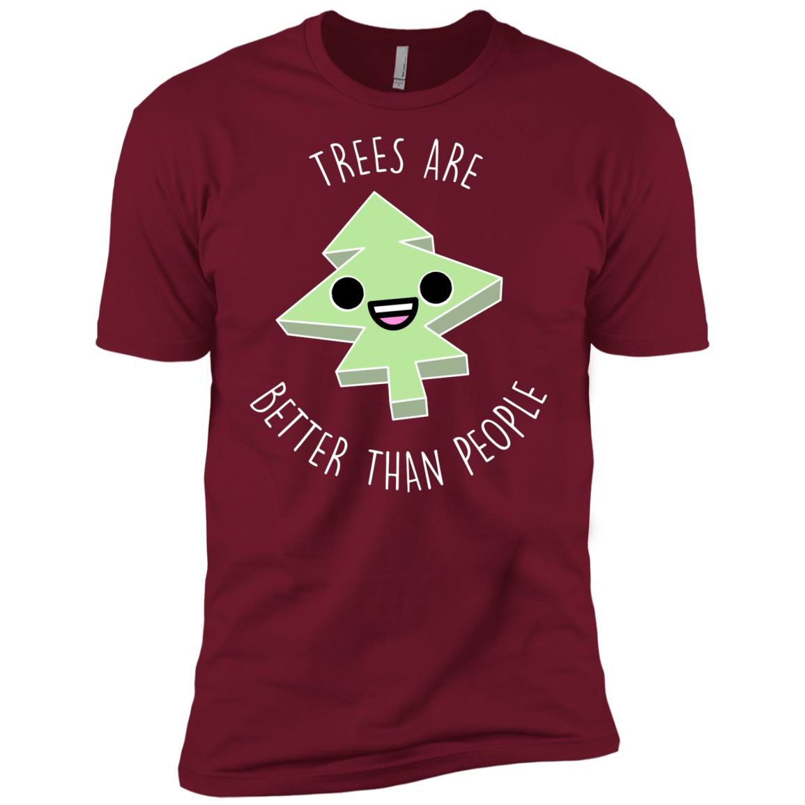 T-Shirts Cardinal / X-Small I Like Trees Men's Premium T-Shirt