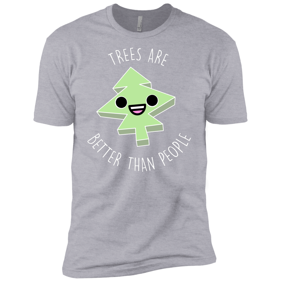 T-Shirts Heather Grey / X-Small I Like Trees Men's Premium T-Shirt