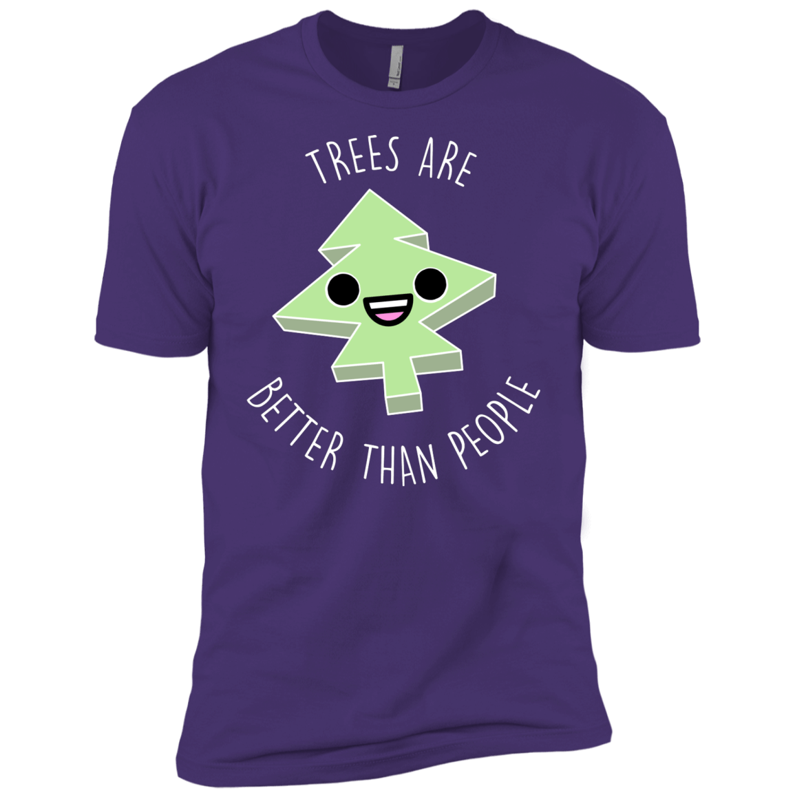 T-Shirts Purple Rush/ / X-Small I Like Trees Men's Premium T-Shirt