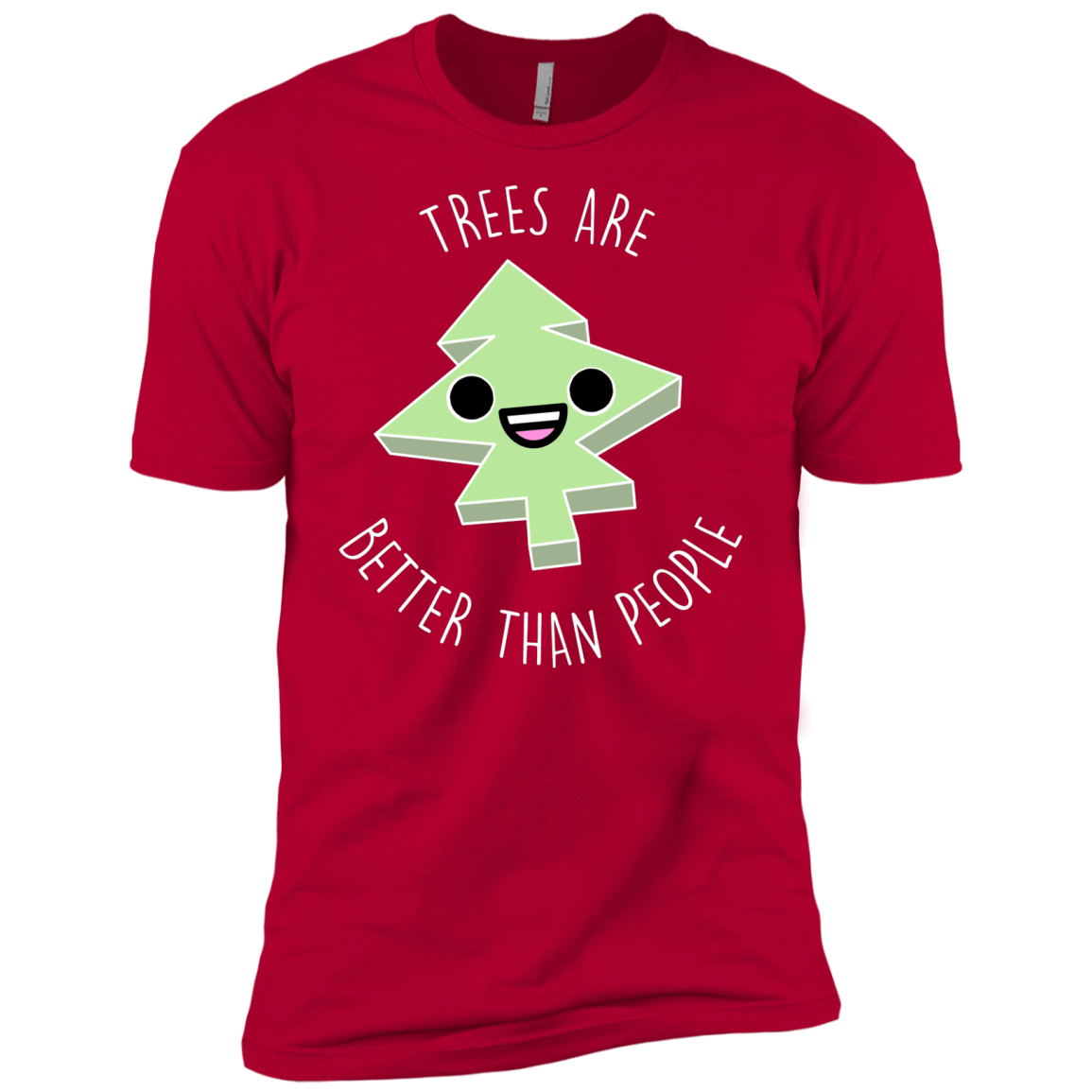 T-Shirts Red / X-Small I Like Trees Men's Premium T-Shirt