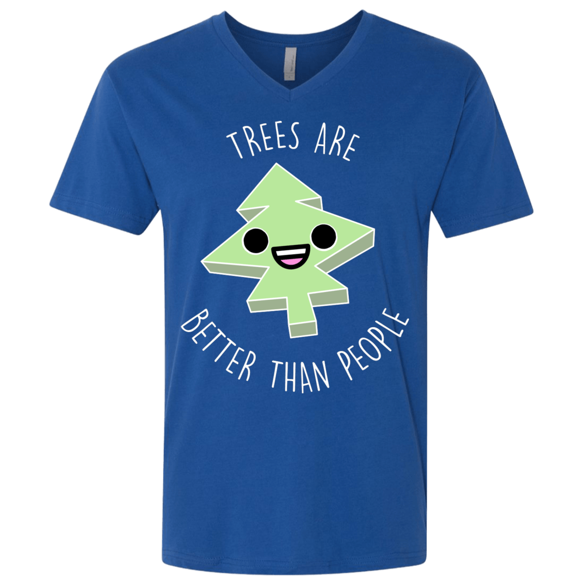 T-Shirts Royal / X-Small I Like Trees Men's Premium V-Neck