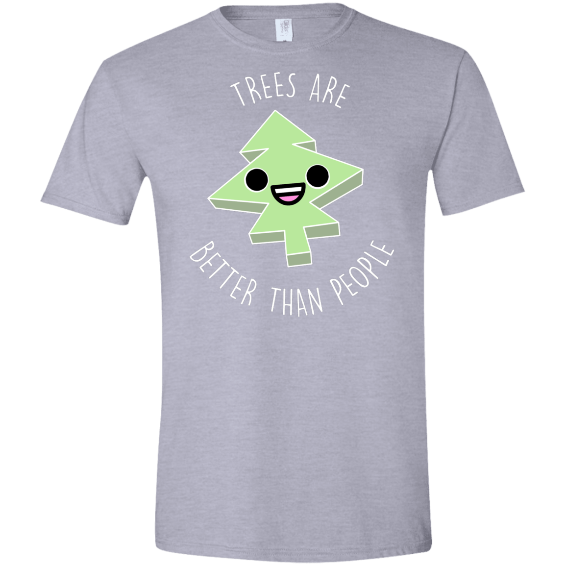 T-Shirts Sport Grey / X-Small I Like Trees Men's Semi-Fitted Softstyle