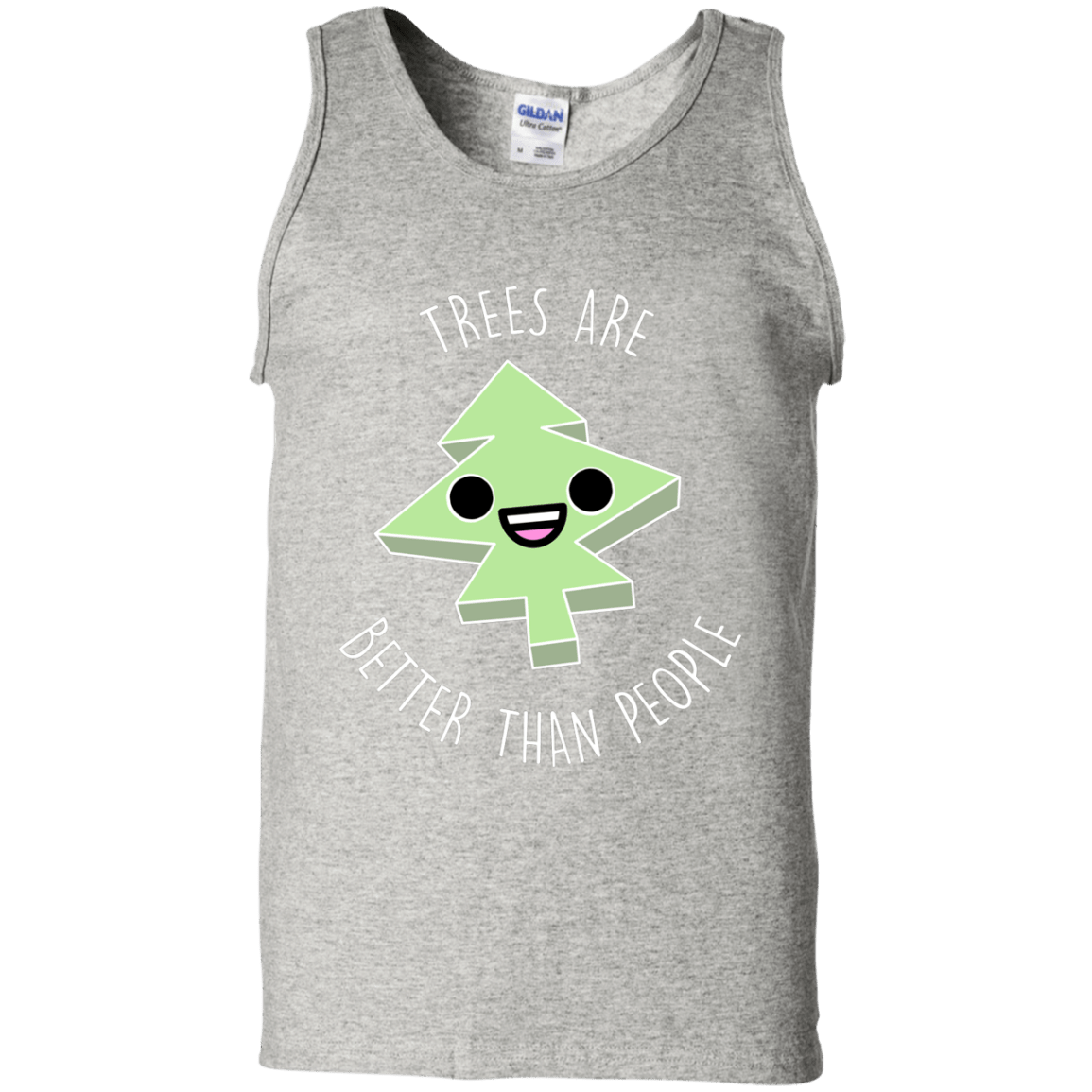 T-Shirts Ash / S I Like Trees Men's Tank Top