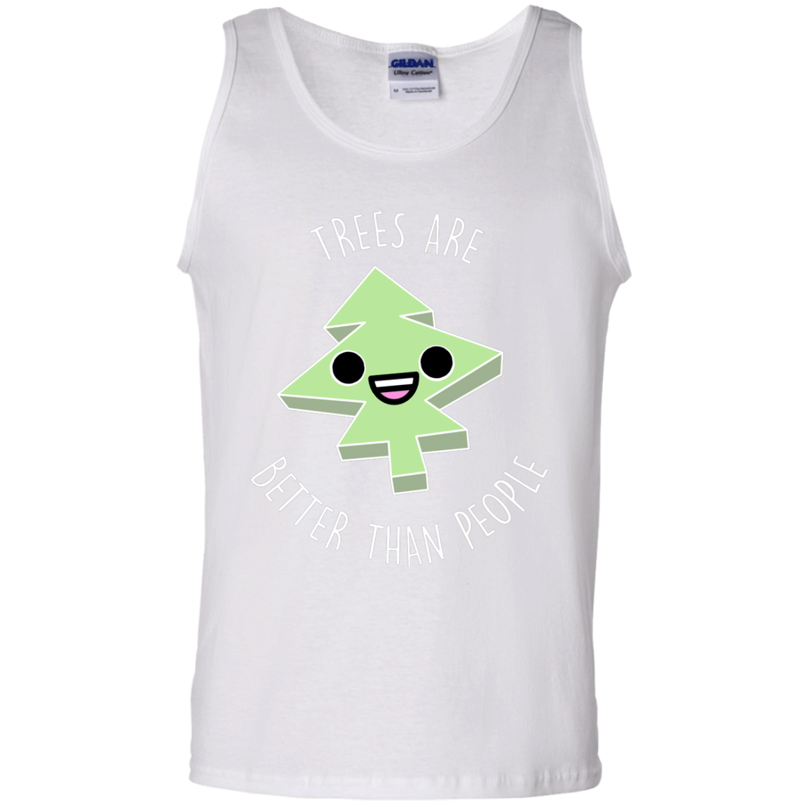 T-Shirts White / S I Like Trees Men's Tank Top