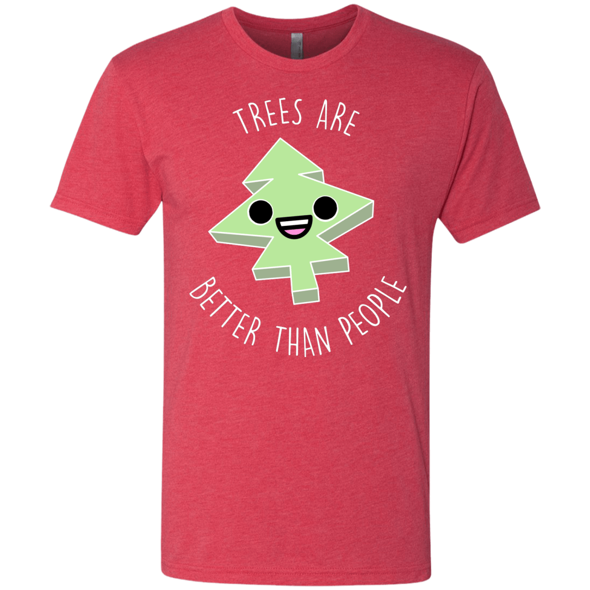 T-Shirts Vintage Red / S I Like Trees Men's Triblend T-Shirt