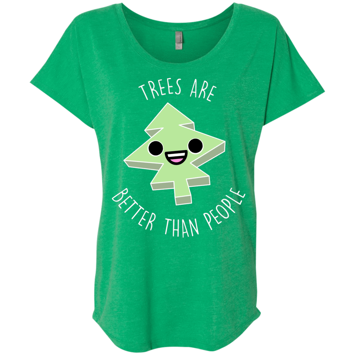 T-Shirts Envy / X-Small I Like Trees Triblend Dolman Sleeve