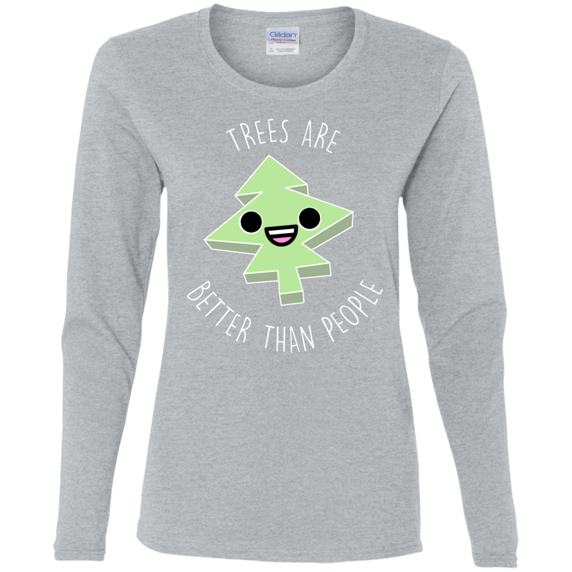 T-Shirts Sport Grey / S I Like Trees Women's Long Sleeve T-Shirt