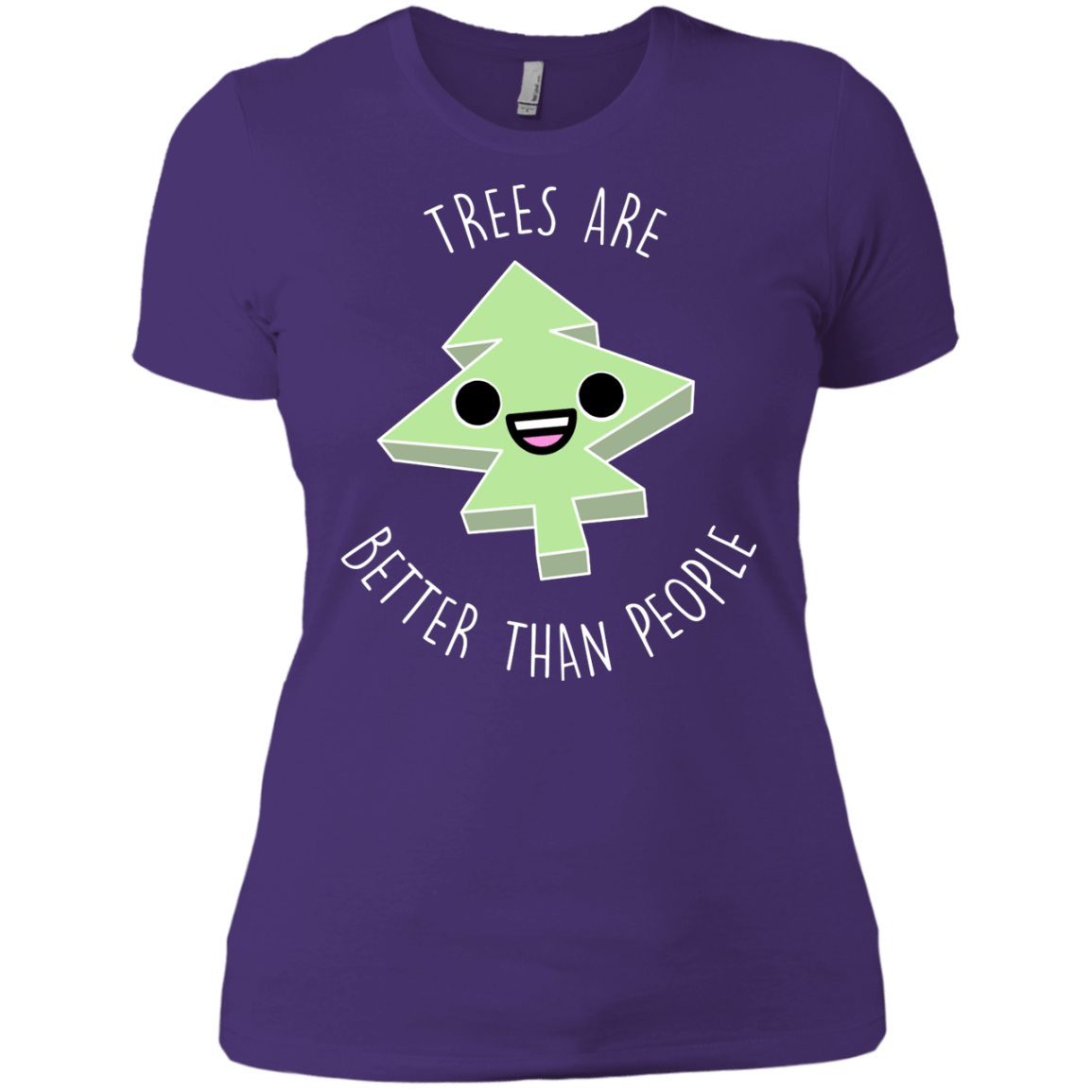 T-Shirts Purple Rush/ / X-Small I Like Trees Women's Premium T-Shirt