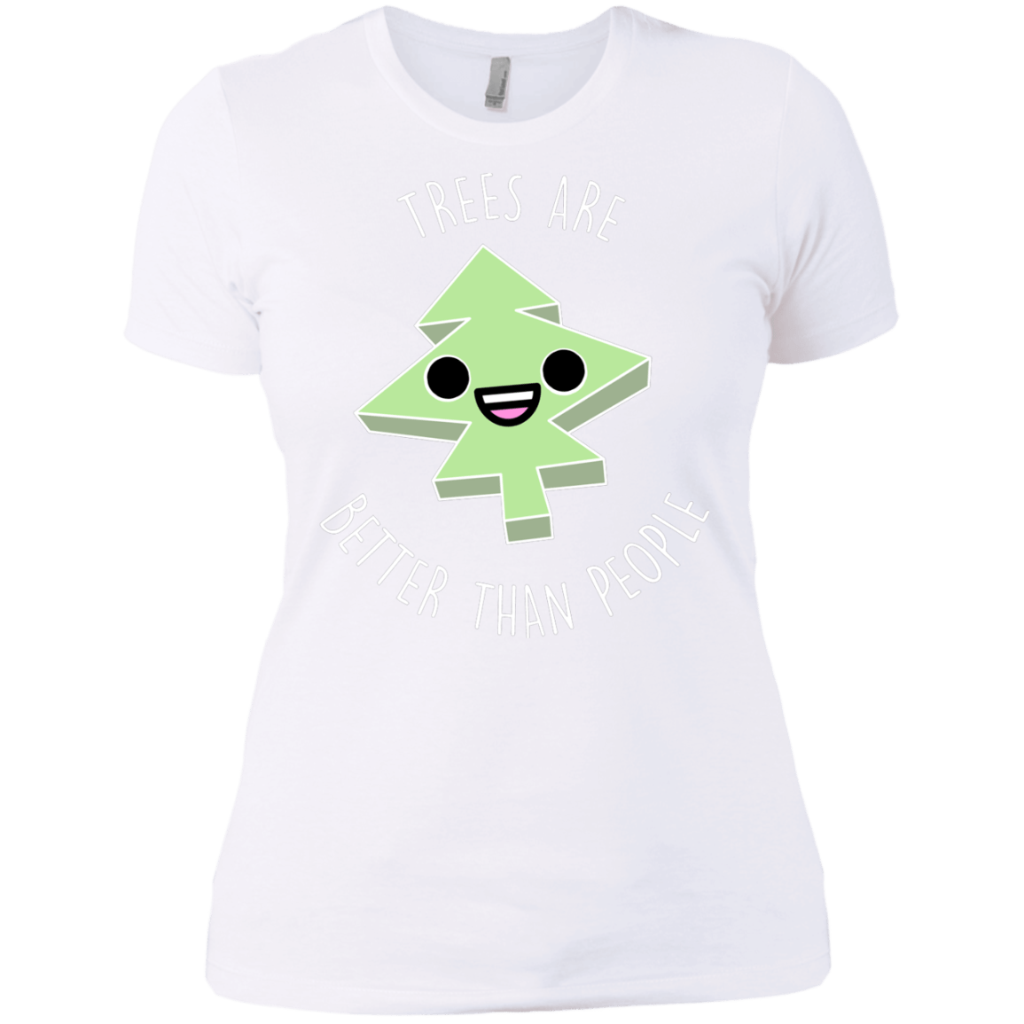 T-Shirts White / X-Small I Like Trees Women's Premium T-Shirt