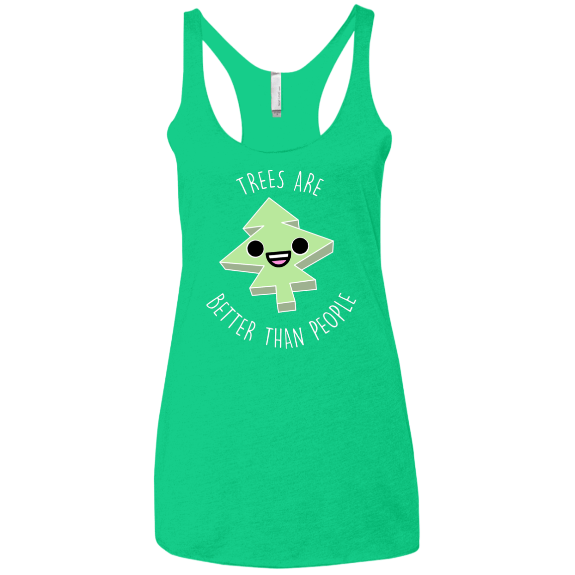 T-Shirts Envy / X-Small I Like Trees Women's Triblend Racerback Tank