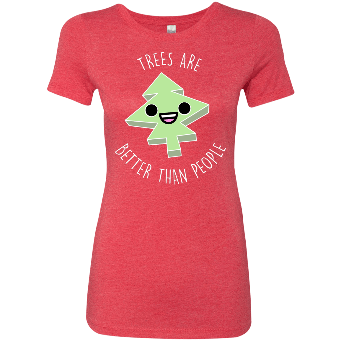 T-Shirts Vintage Red / S I Like Trees Women's Triblend T-Shirt