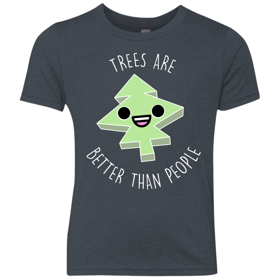 T-Shirts Vintage Navy / YXS I Like Trees Youth Triblend T-Shirt