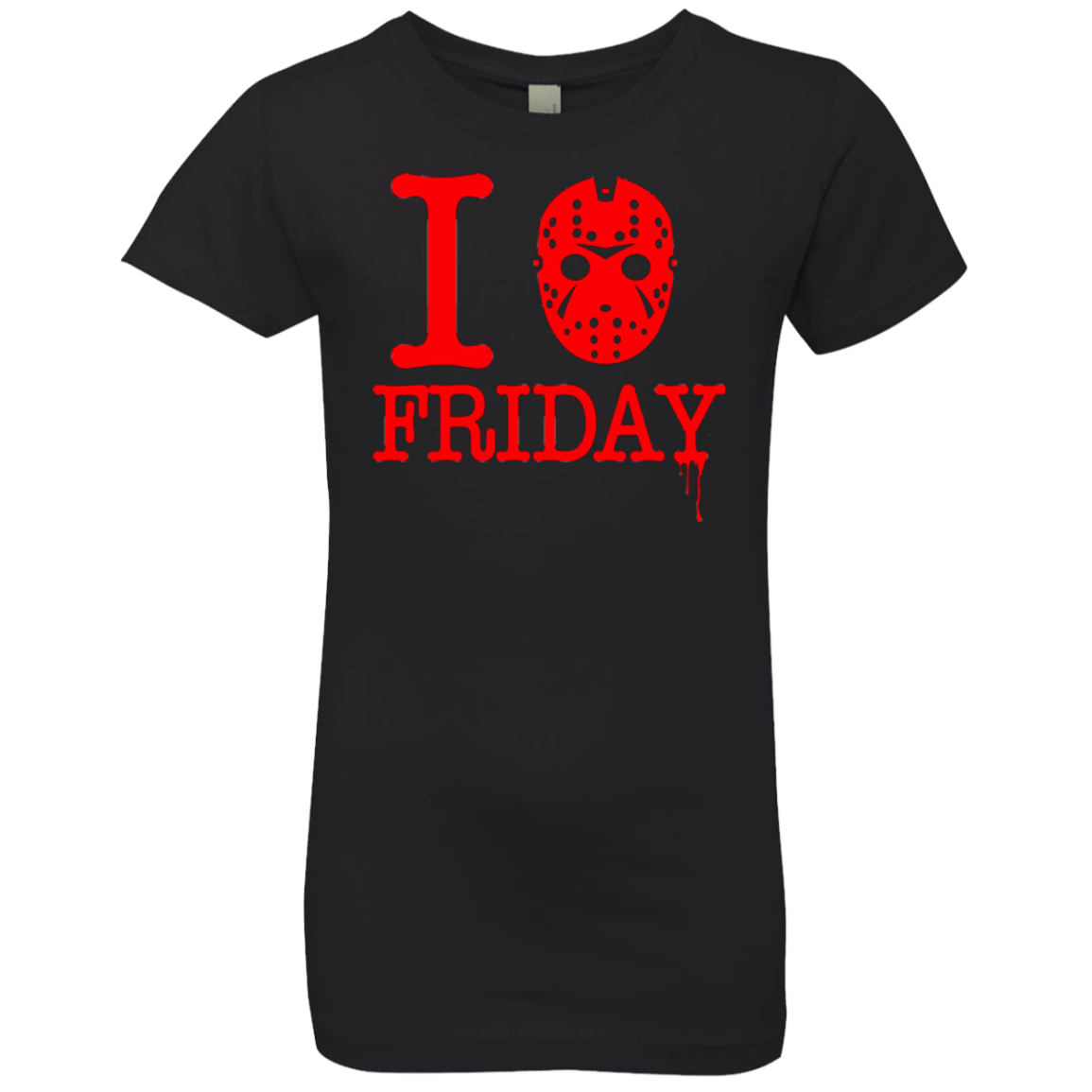 T-Shirts Black / YXS I Love Friday Girls Premium T-Shirt