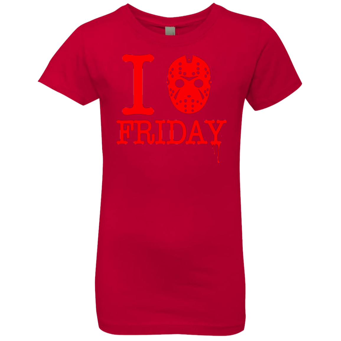 T-Shirts Red / YXS I Love Friday Girls Premium T-Shirt