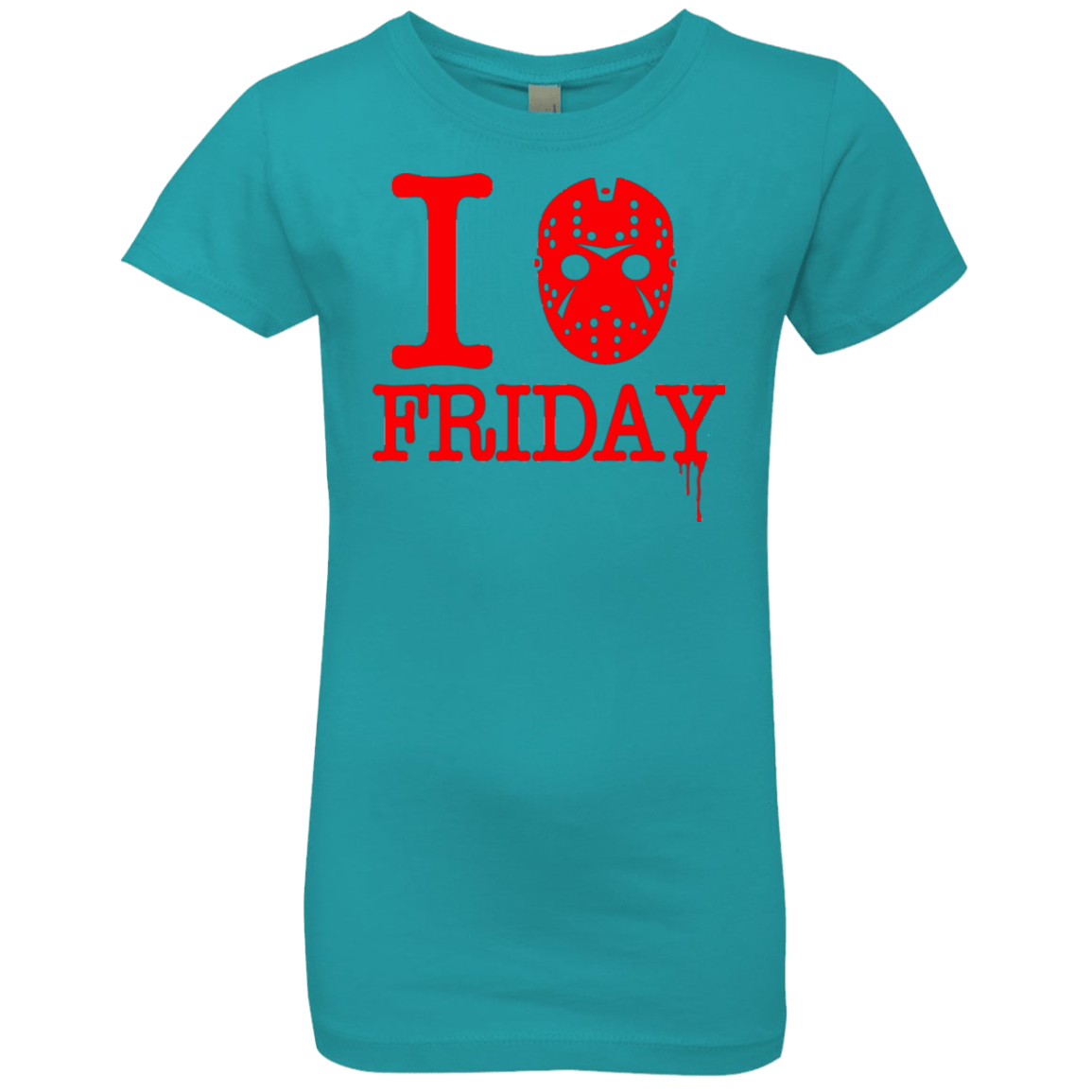 T-Shirts Tahiti Blue / YXS I Love Friday Girls Premium T-Shirt