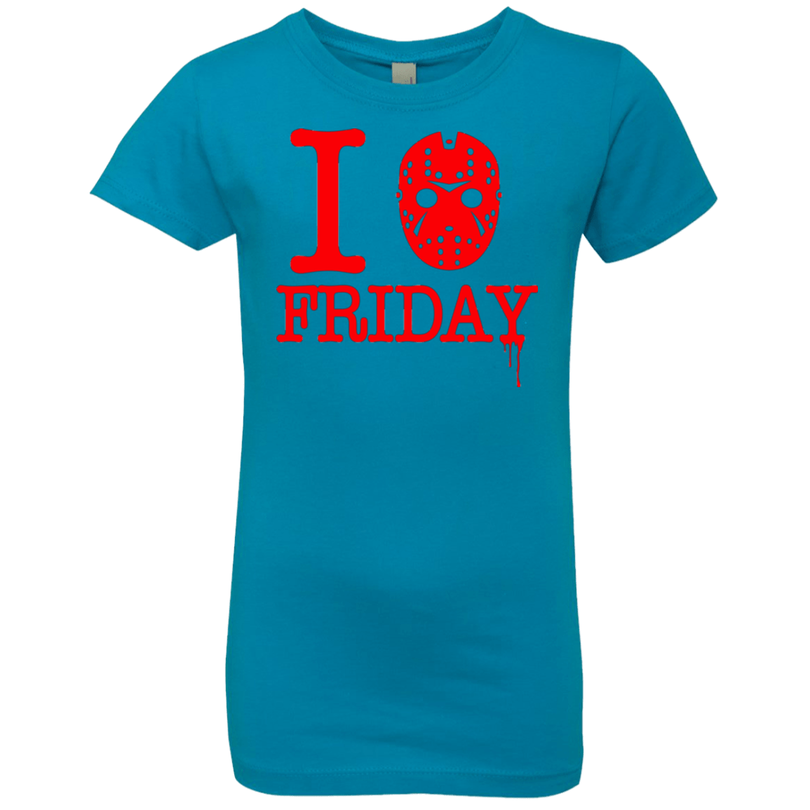T-Shirts Turquoise / YXS I Love Friday Girls Premium T-Shirt