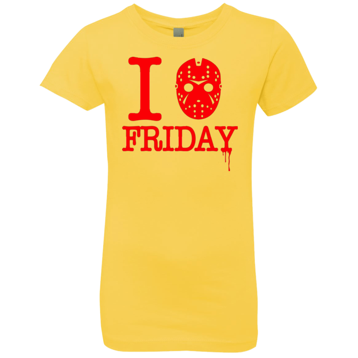 T-Shirts Vibrant Yellow / YXS I Love Friday Girls Premium T-Shirt