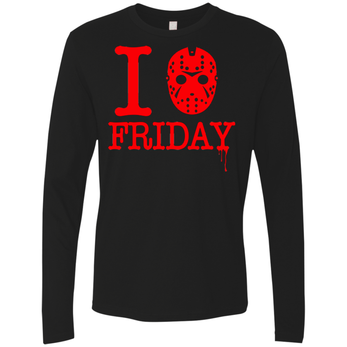 T-Shirts Black / Small I Love Friday Men's Premium Long Sleeve