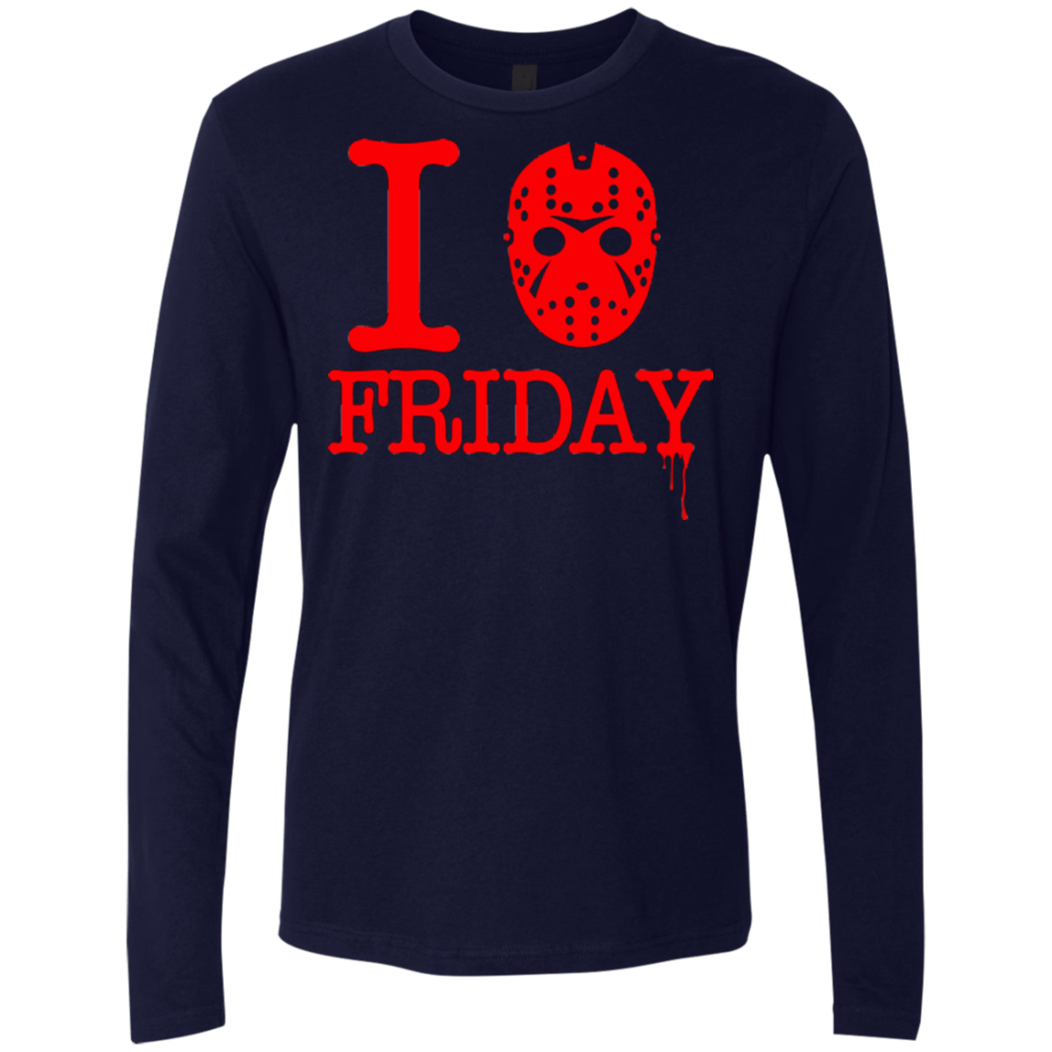 T-Shirts Midnight Navy / Small I Love Friday Men's Premium Long Sleeve