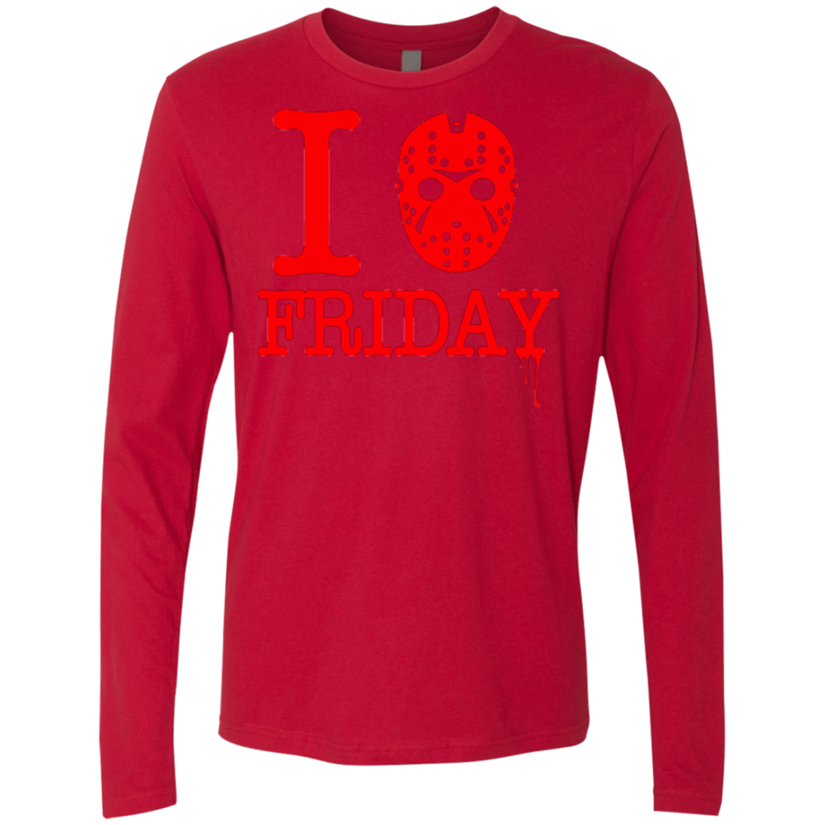 T-Shirts Red / Small I Love Friday Men's Premium Long Sleeve
