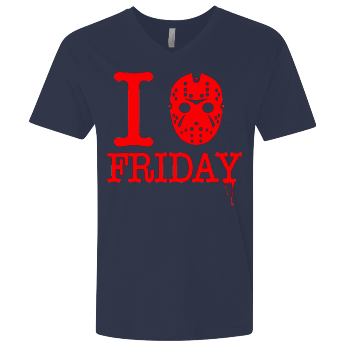 T-Shirts Midnight Navy / X-Small I Love Friday Men's Premium V-Neck