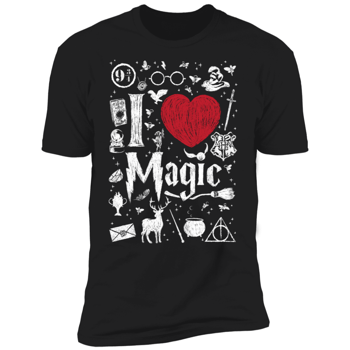 T-Shirts Black / S I Love Magic Men's Premium T-Shirt