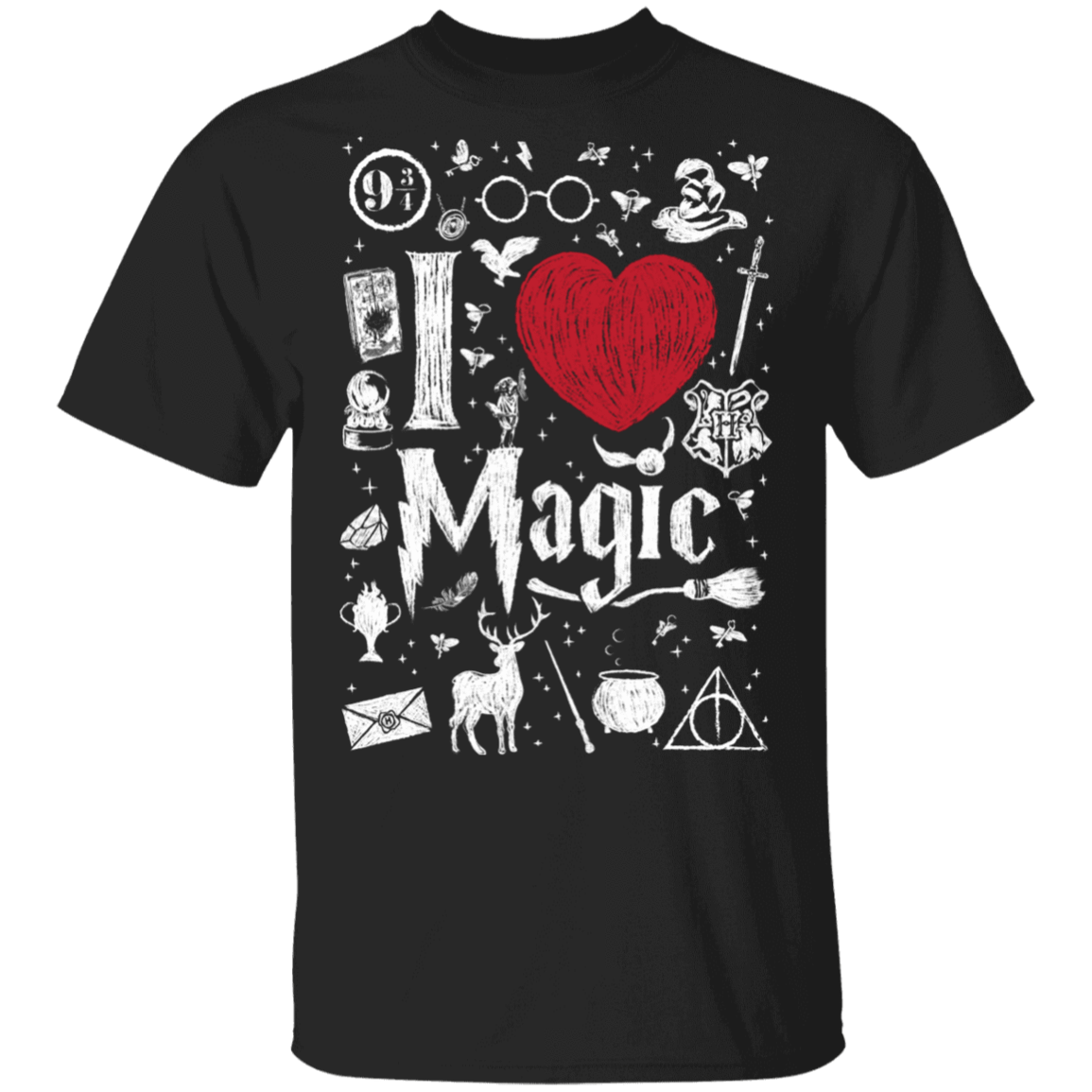 T-Shirts Black / S I Love Magic T-Shirt