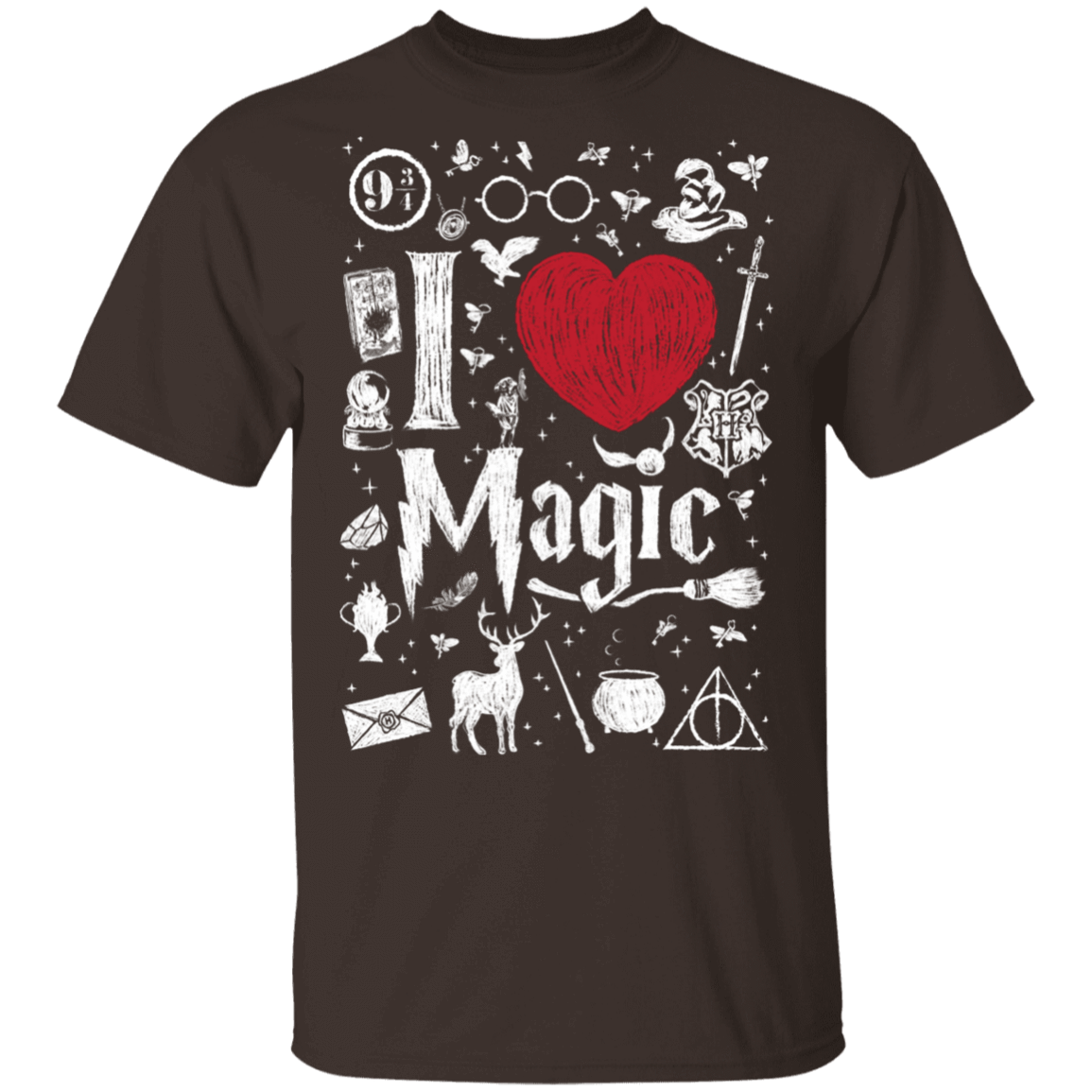 T-Shirts Dark Chocolate / S I Love Magic T-Shirt