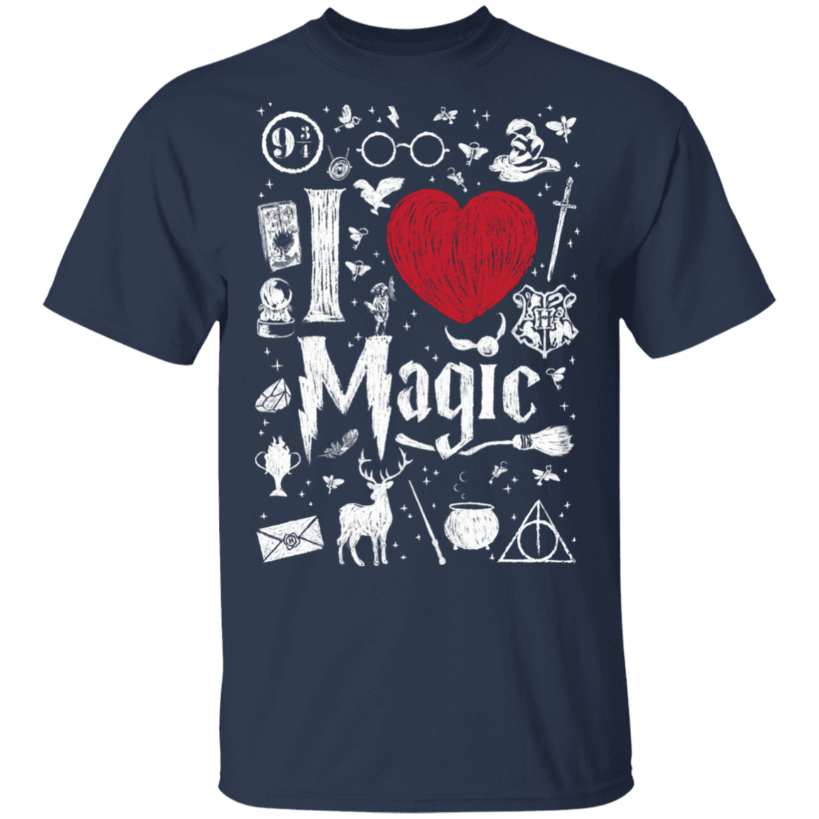 T-Shirts Navy / S I Love Magic T-Shirt