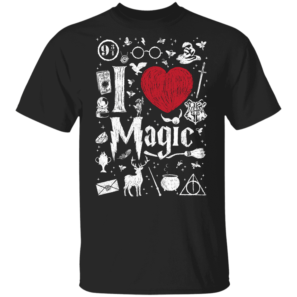 T-Shirts Black / YXS I Love Magic Youth T-Shirt