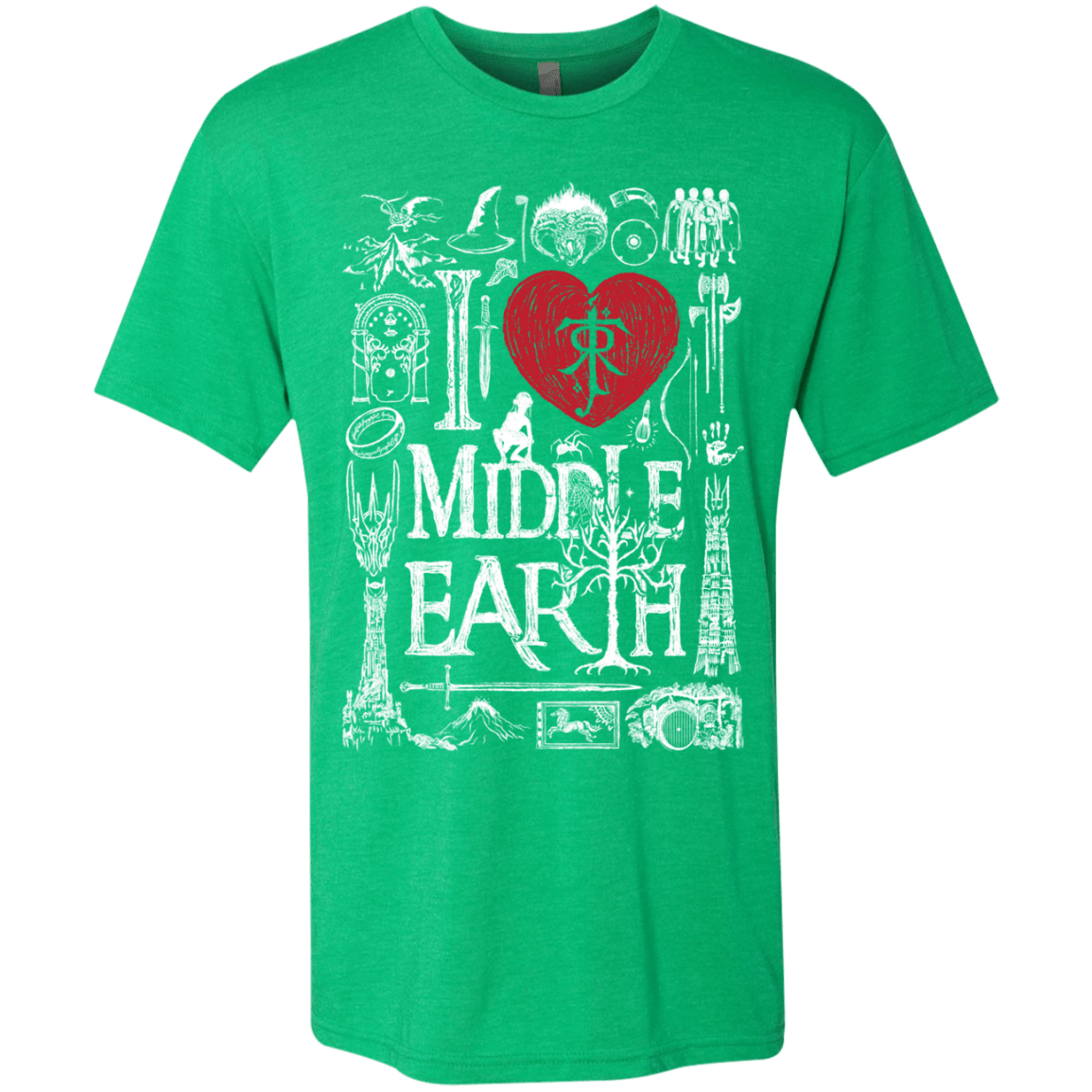 T-Shirts Envy / S I Love Middle Earth Men's Triblend T-Shirt