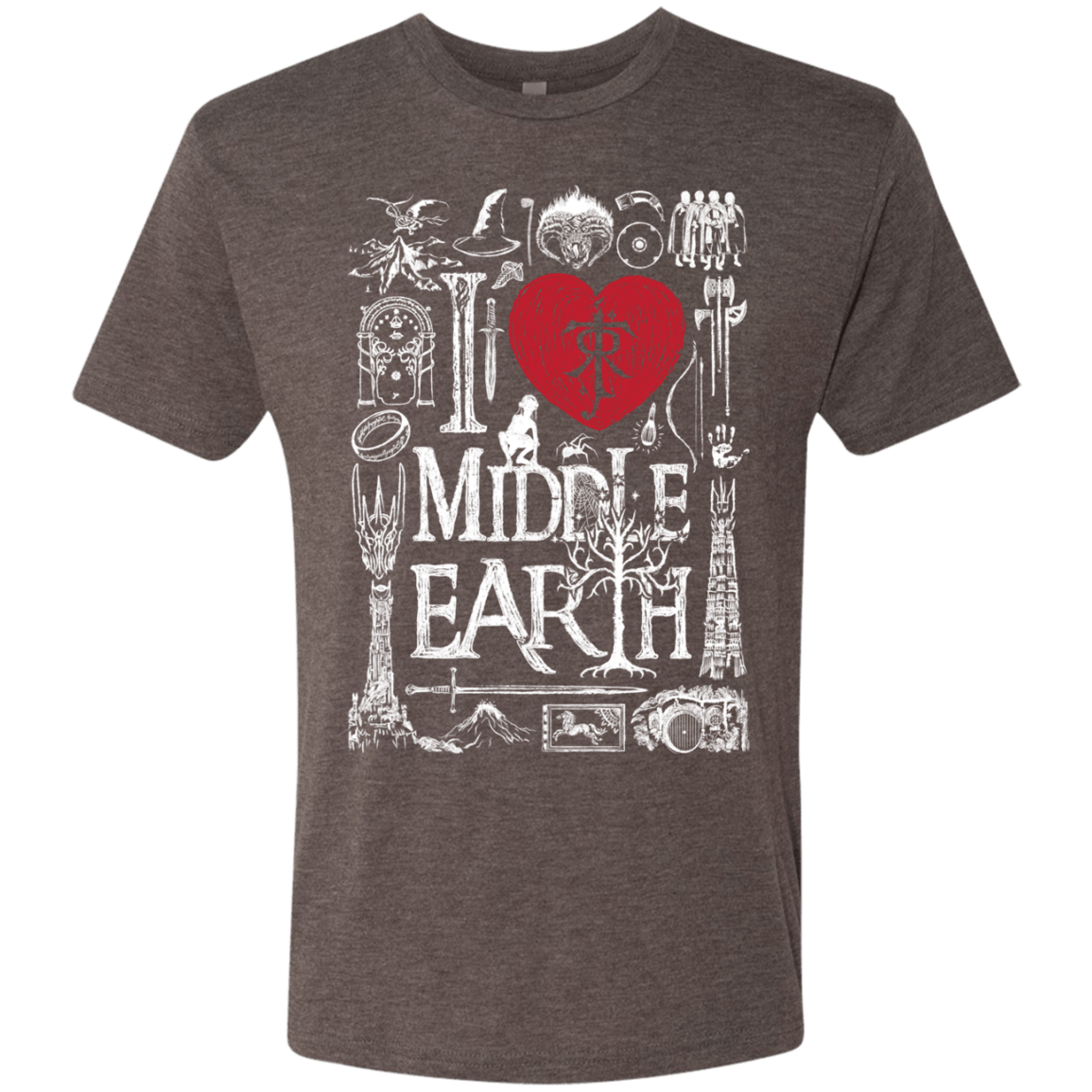 T-Shirts Macchiato / S I Love Middle Earth Men's Triblend T-Shirt