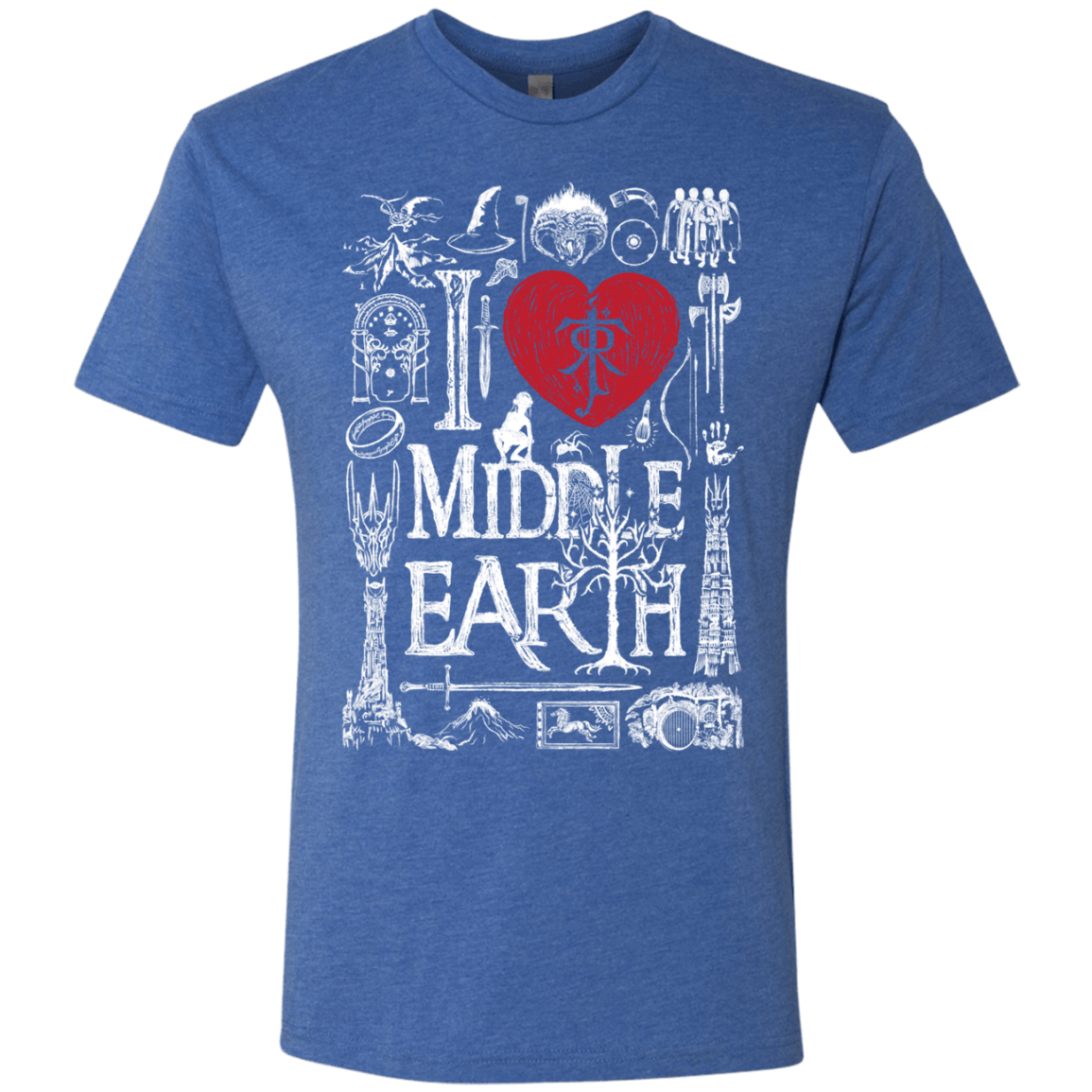 T-Shirts Vintage Royal / S I Love Middle Earth Men's Triblend T-Shirt