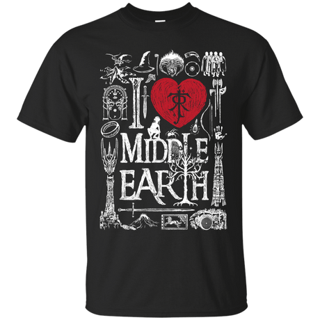 T-Shirts Black / S I Love Middle Earth T-Shirt