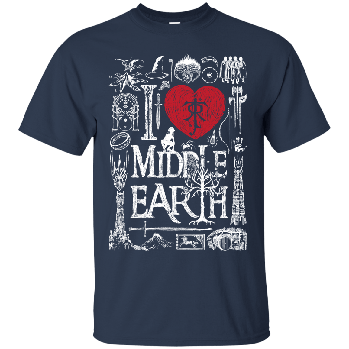 T-Shirts Navy / S I Love Middle Earth T-Shirt