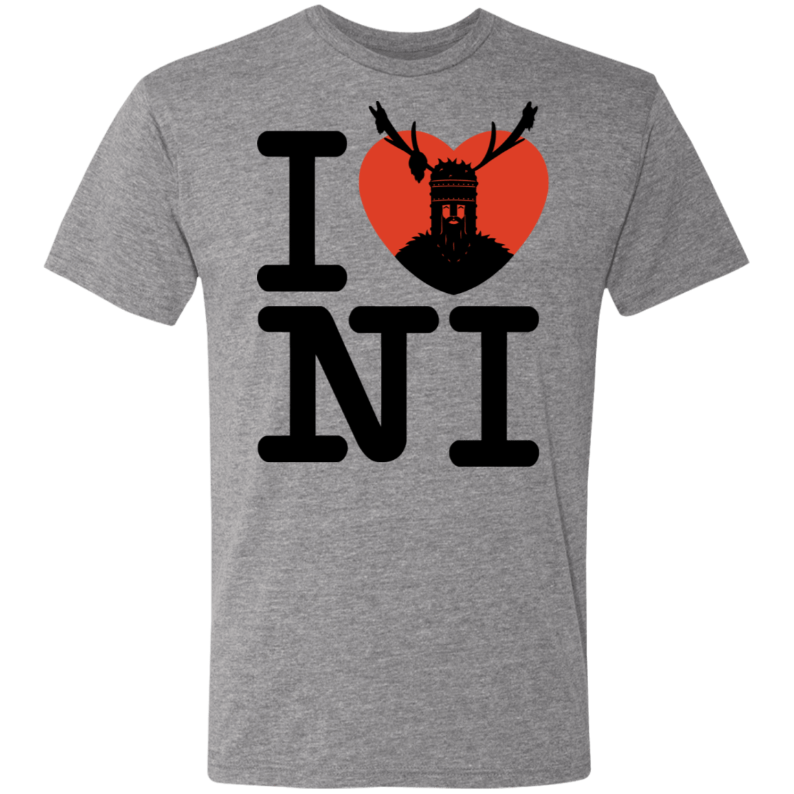 T-Shirts Premium Heather / S I Love NI Men's Triblend T-Shirt