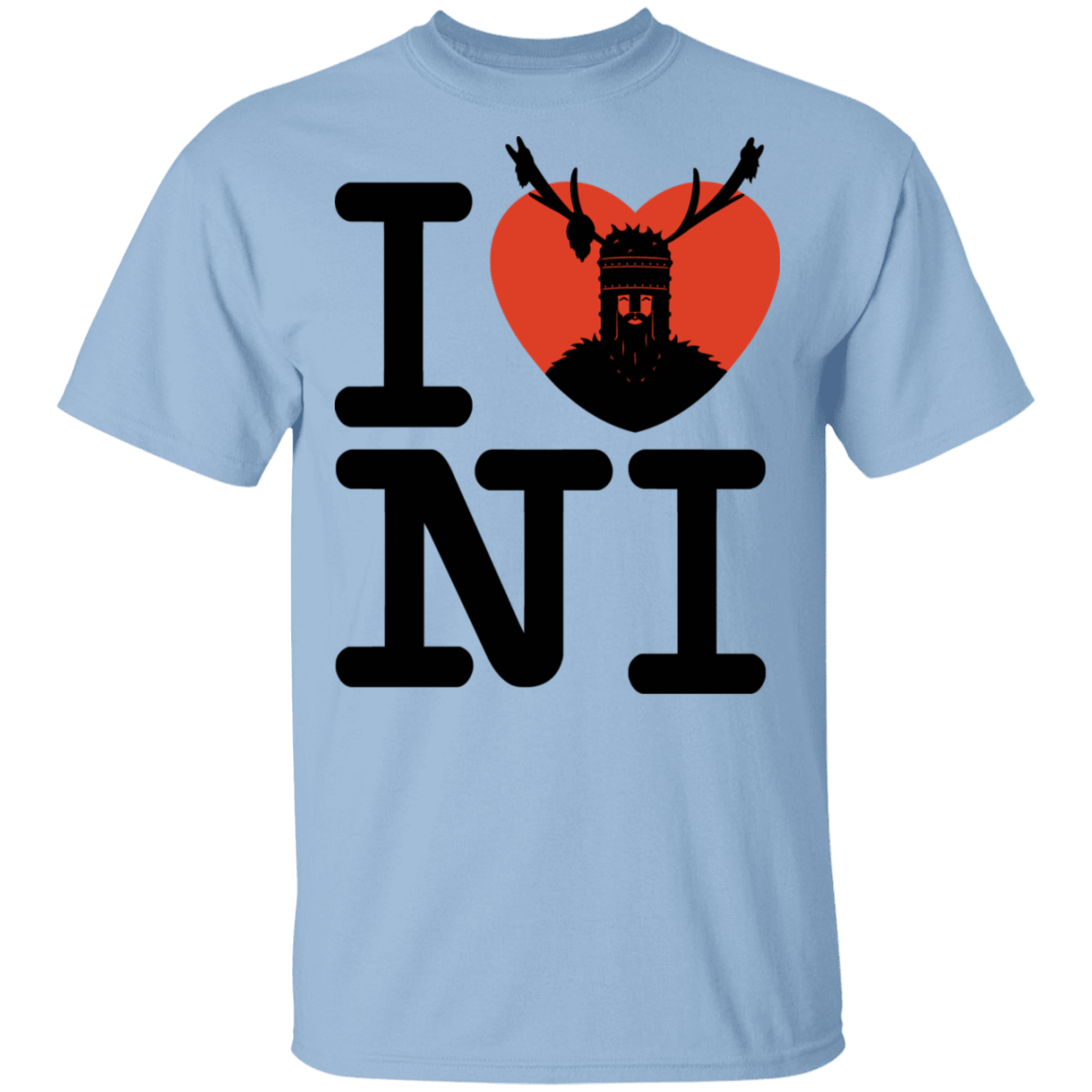 T-Shirts Light Blue / S I Love NI T-Shirt