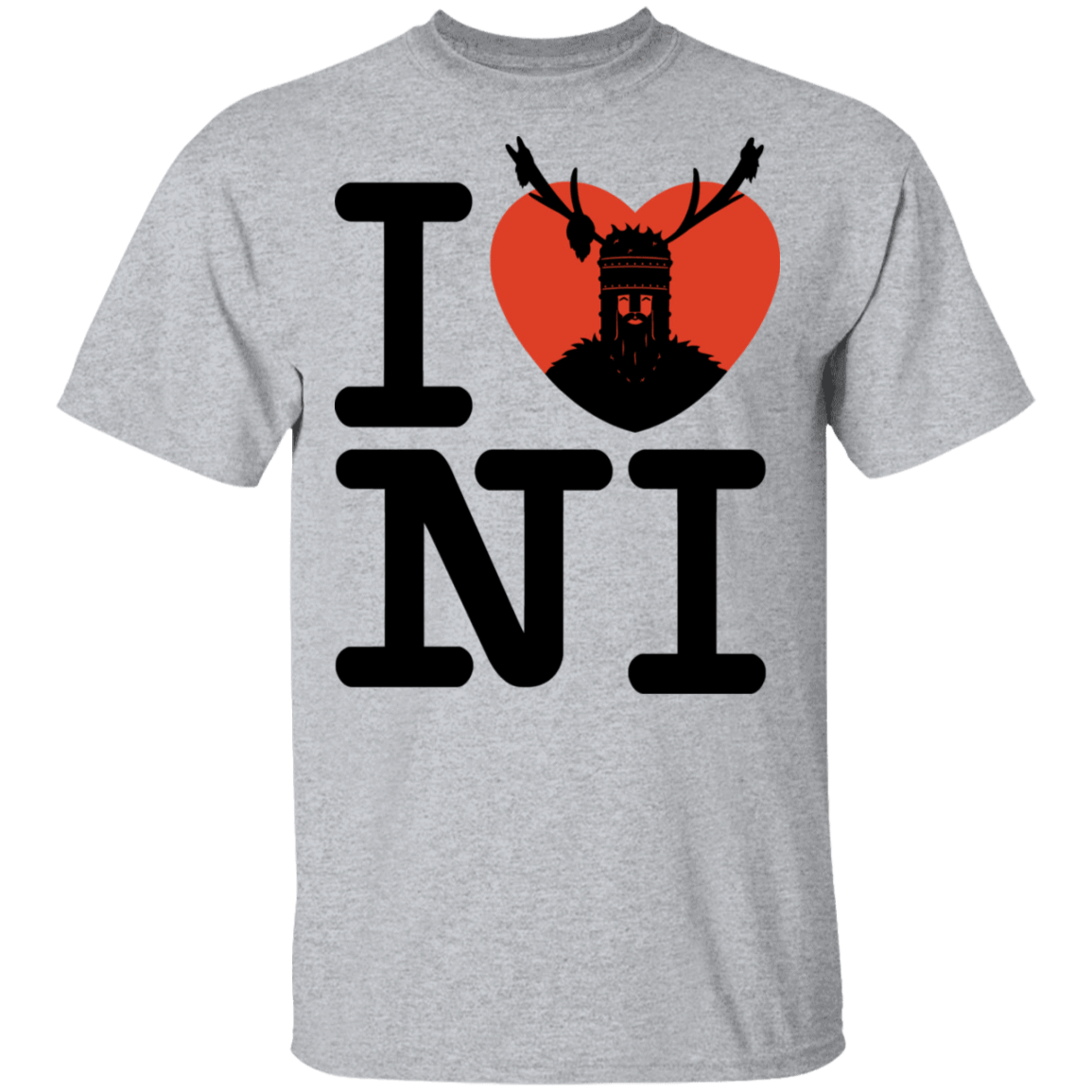 T-Shirts Sport Grey / S I Love NI T-Shirt