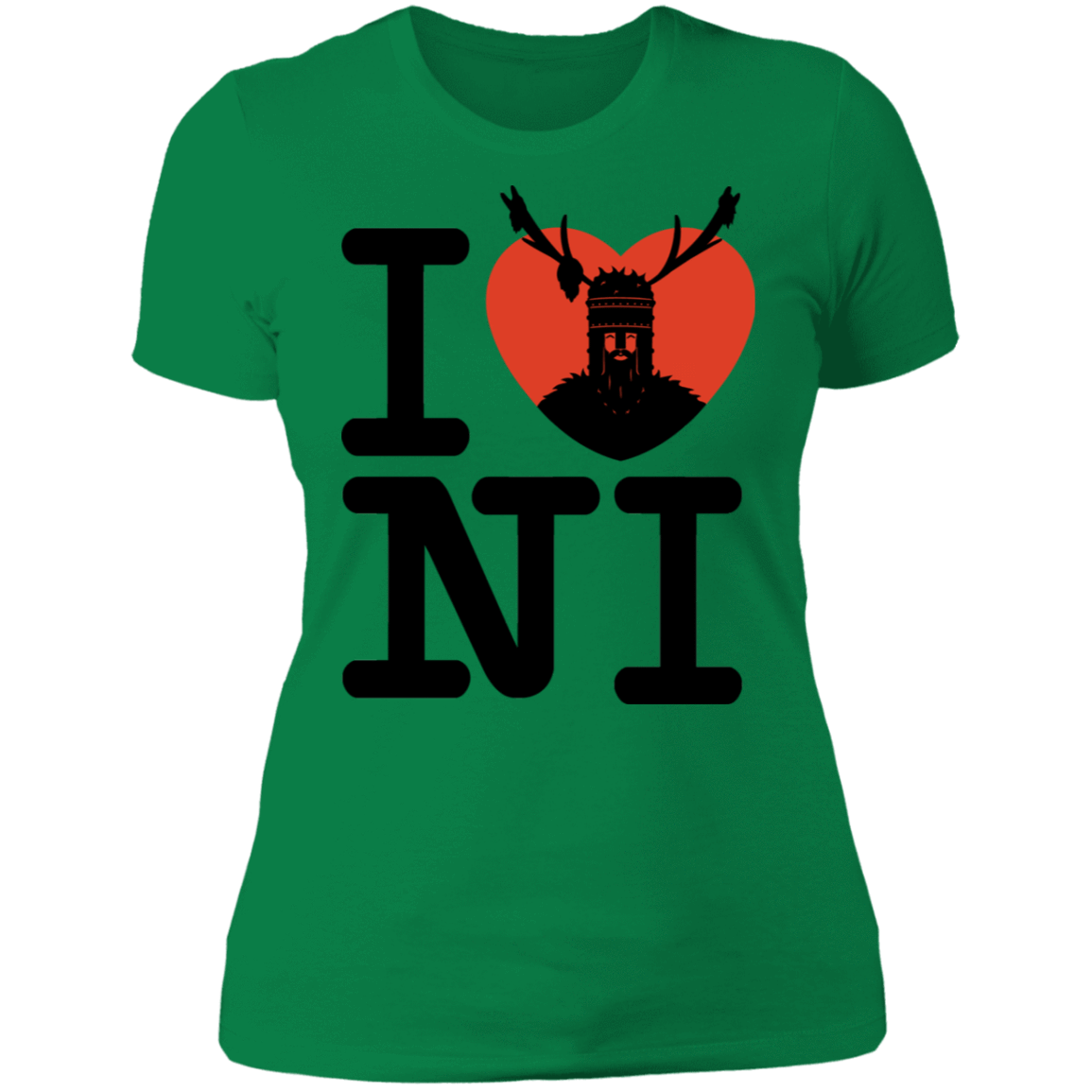 T-Shirts Kelly Green / S I Love NI Women's Premium T-Shirt