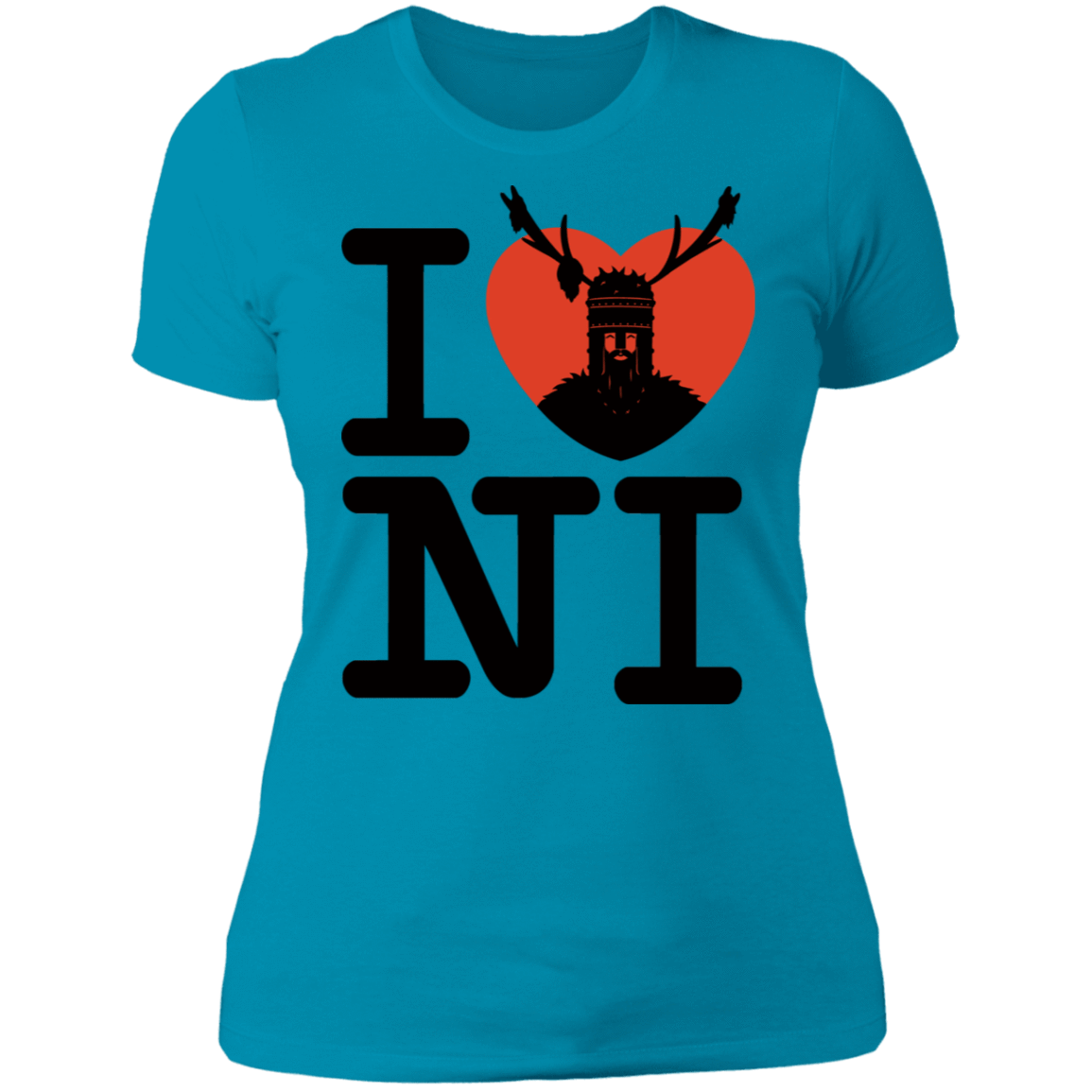 T-Shirts Turquoise / S I Love NI Women's Premium T-Shirt