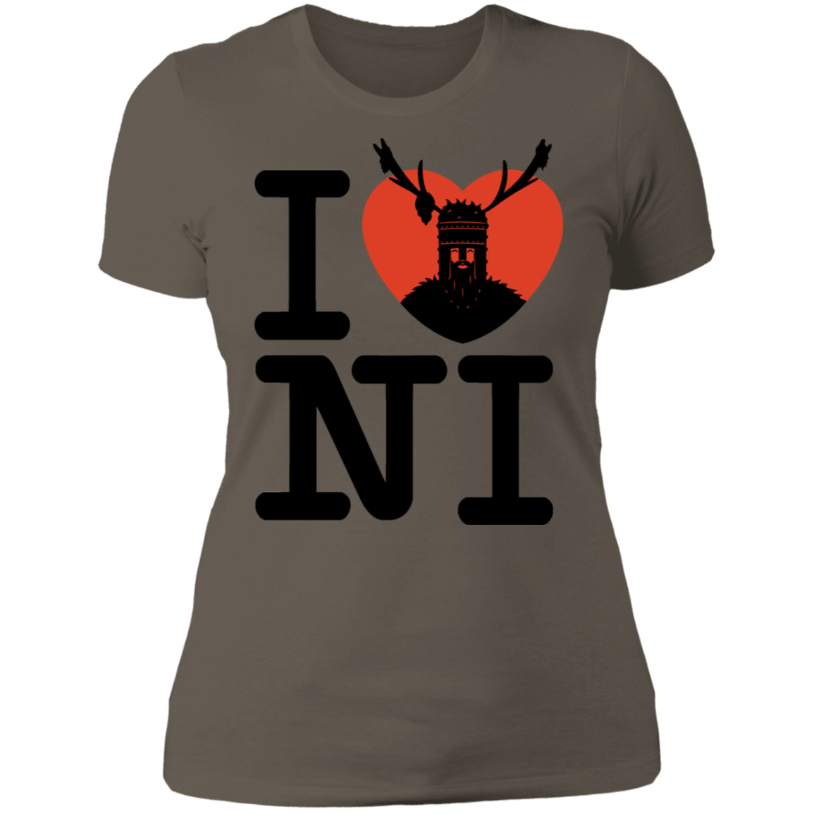 T-Shirts Warm Grey / S I Love NI Women's Premium T-Shirt