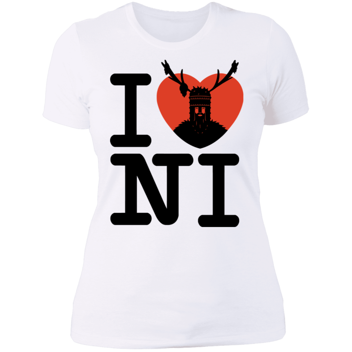 T-Shirts White / S I Love NI Women's Premium T-Shirt