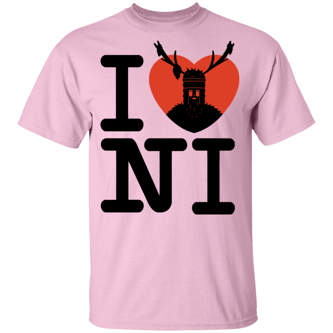 T-Shirts Light Pink / YXS I Love NI Youth T-Shirt