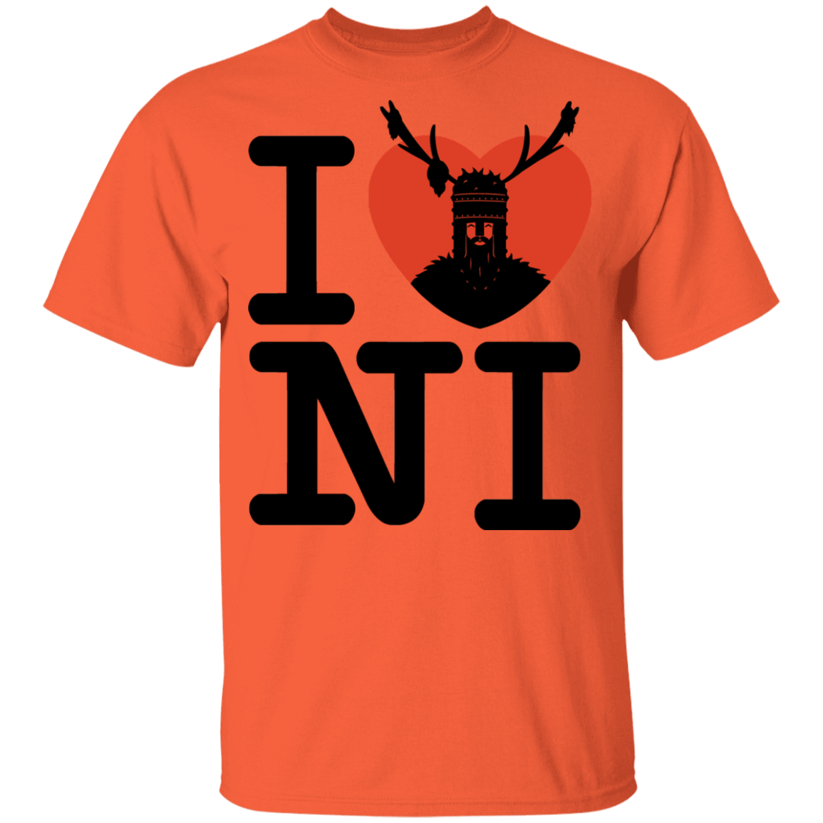 T-Shirts Orange / YXS I Love NI Youth T-Shirt