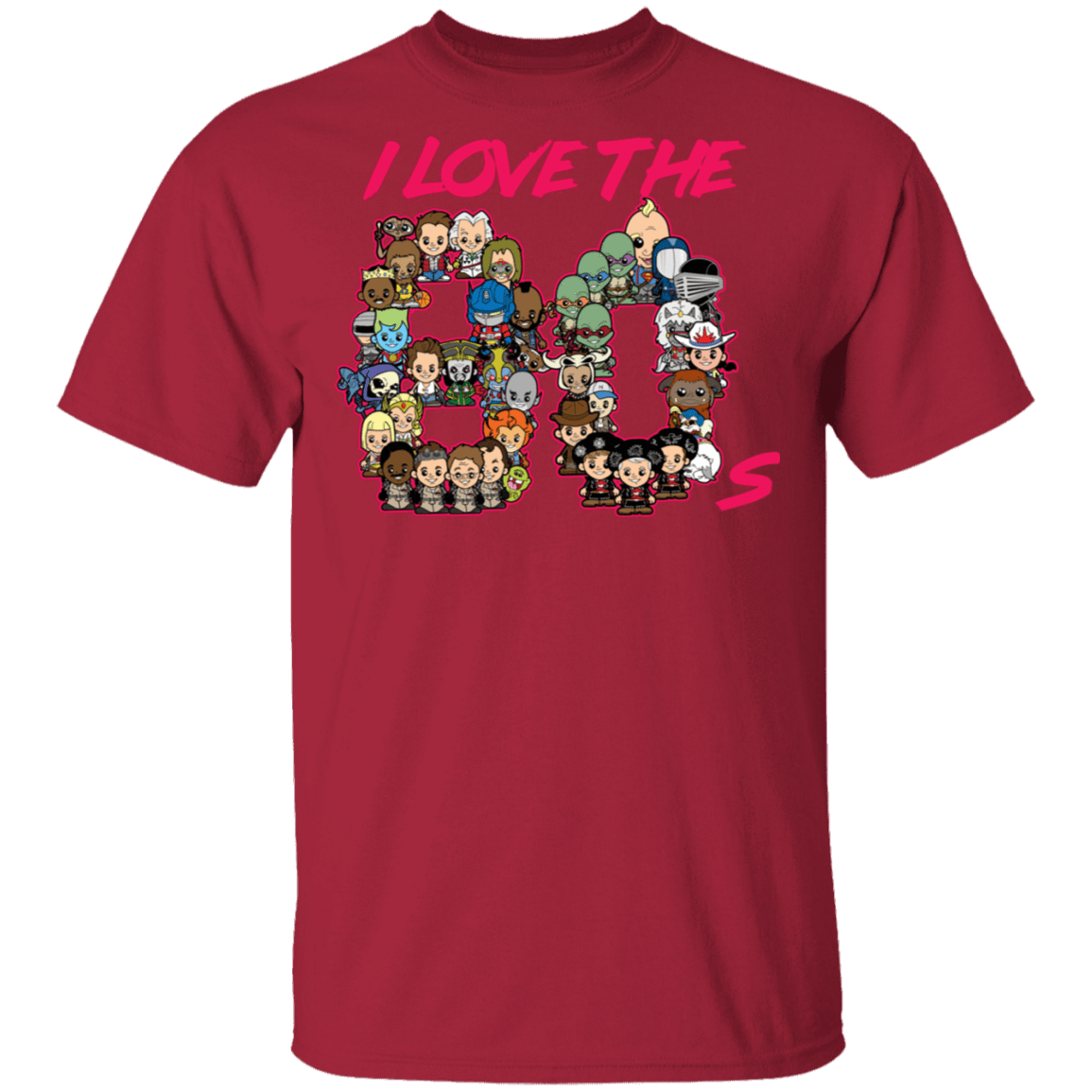 T-Shirts Cardinal / S I Love the 80s T-Shirt
